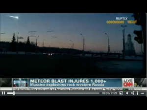 Russian Meteor Blast 2013 Video 1